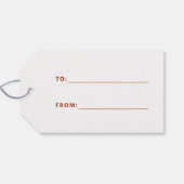 Okay, Weihnachten Eher lustiger roter Urlaub Geschenkanhänger (Rückseite Horizontal)