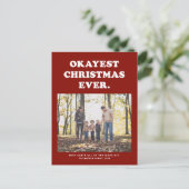 Okay Weihnachten je lustig rot (Stehend Vorderseite)