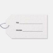 Okay, Weihnachts-lustiger Feiertag Geschenkanhänger (Rückseite Horizontal)