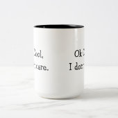 Okaycooles, interessiere mich ich nicht zweifarbige tasse (Mittel)