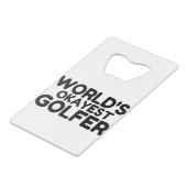 OKAYEST GOLFER GELDBEUTEL FLASCHENÖFFNER (Vorderseite Schrägansicht)