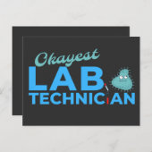 OKAYEST LABRADOR TECHNICIAN - MEDIZINISCHER LABRAD POSTKARTE (Vorne/Hinten)