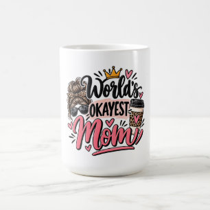 Okayeste Mama der Welt Leopardendruck Unordentlich Kaffeetasse