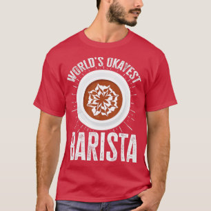 Okayester Barista-Kaffeemaschine Retro Vintage T-Shirt