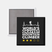 Okayester Bergsteiger Kletterer Berg Magnet (Vorderseite/Rückseite)