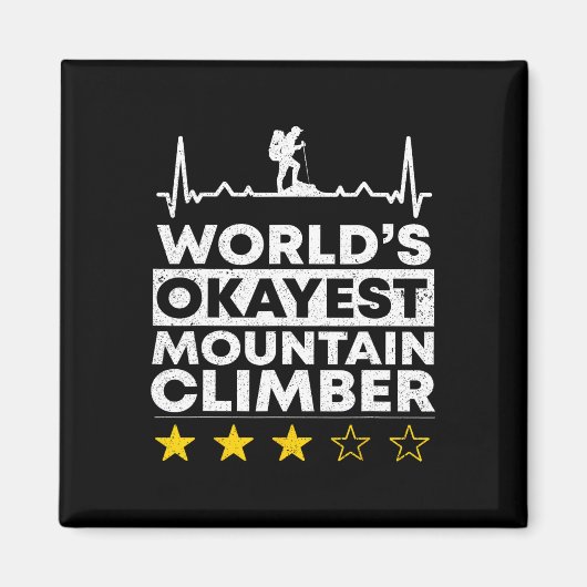 Okayester Bergsteiger Kletterer Berg Magnet (Vorne)