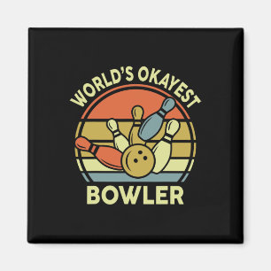 Okayester Bowler Bowling-Shirt Vintage Lustig  Magnet