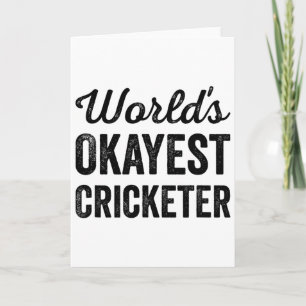 Okayester Cricketspieler Lustiger Humor Cricket Sp Karte