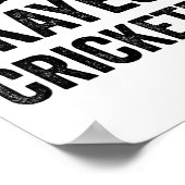 Okayester Cricketspieler Lustiger Humor Cricketspi Poster (Ecke)