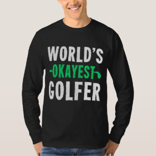 Okayester Golfer der Welt Lustiger Retro-Vintage-G T-Shirt
