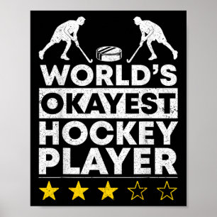 Okayester Hockeyspieler Olympischer Eishockeyspiel Poster
