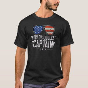 Okayester Kapitän der Welt Pontoonboot Vintage B T-Shirt