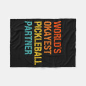 Okayester Pickleball-Partner lustig Pickleball Fleecedecke (Vorderseite (Horizontal))
