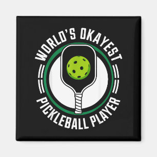 Okayester Pickleball-Spieler lustiger Pickle Ball Magnet