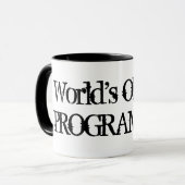 Okayester Programmierer der Welt | Lustiger Kaffee Tasse (Vorderseite Links)