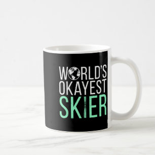 Okayester Skifahrer der Welt Schnee Wintersport Sk Kaffeetasse