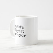 Okayester Vermesser Lustig Vermessung Überlebender Kaffeetasse (Vorderseite Links)