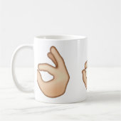 OKAYhandzeichen Emoji Kaffeetasse (Links)