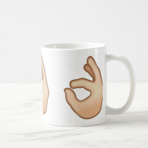 OKAYhandzeichen Emoji Kaffeetasse