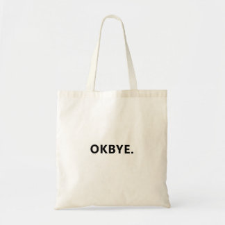 OKBYE. Funny Leinwand Tote Bag - Minimalistisch To Tragetasche