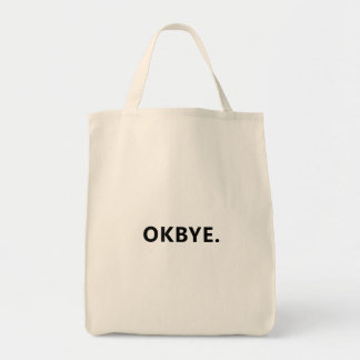 OKBYE. Funny Leinwand Tote Bag - Minimalistisch To Tragetasche