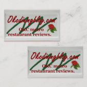 OKCdiningblog.com-Visitenkarten Visitenkarte (Vorne/Hinten)