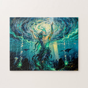 Okeanos Ur-Titan des Ozeans aus dem Griechischen M Puzzle