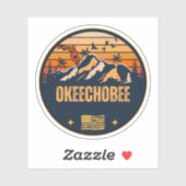 Okeechobee, Florida Aufkleber (Blatt)