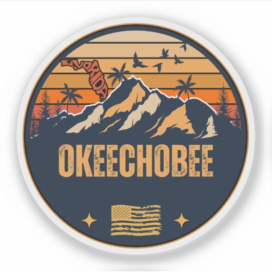 Okeechobee, Florida Aufkleber (Vorderseite)