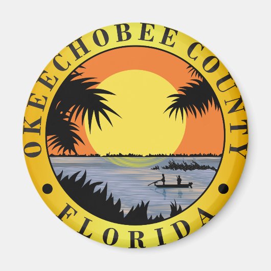 Okeechobee Landkreis Siegel Magnet (Vorne)