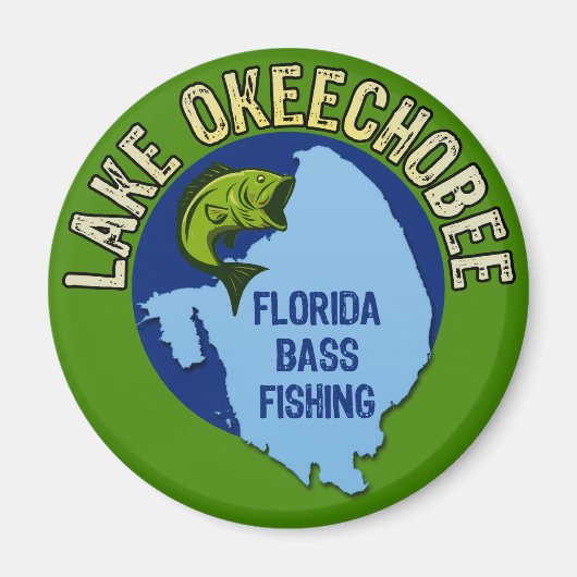 Okeechobee-See, Bassfischerei in Florida Magnet (Vorne)