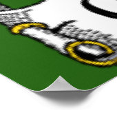 O'Keefe Coat of Arms Irish Flag Print Poster (Ecke)