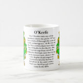 O'Keefe-Familien-Wappen Kaffeetasse (Mittel)