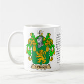 O'Keefe-Familien-Wappen Kaffeetasse (Links)