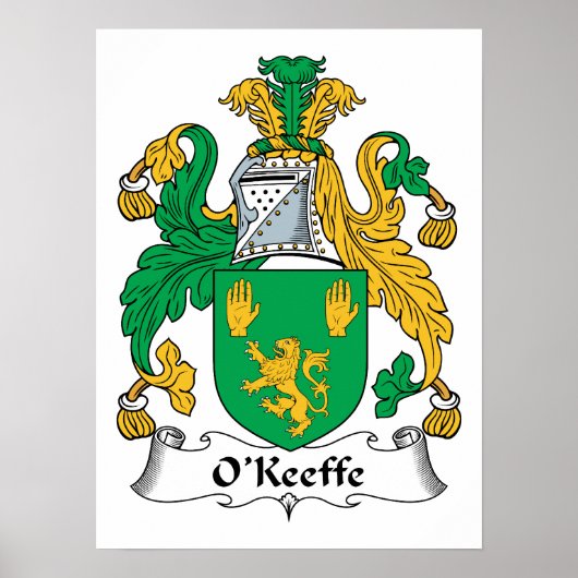 O'Keefe Familienwappen Poster (Vorne)