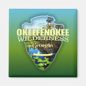 Okeefenokee WA (Pfeilspitzen) Magnet (Vorne)