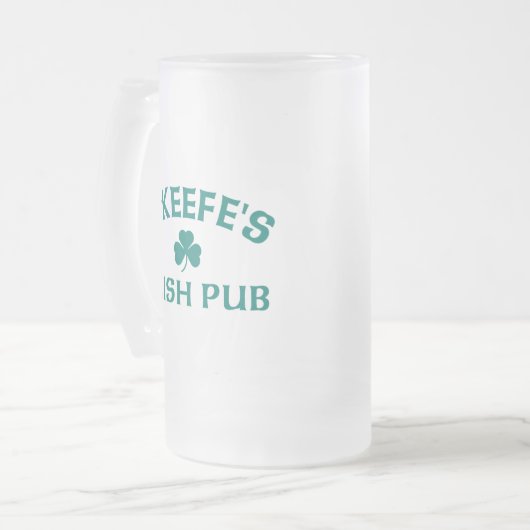 O'Keefe's Irish Pub Mattglas Bierglas (Vorderseite Links)