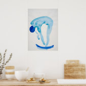 O'Keeffe - Blue Series - Abstrakt Poster (Küche)