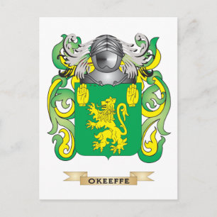 O'Keeffe-Wappen (Familienwappen) Postkarte