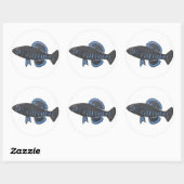 Okefenokee pygmy sunfish Sticker (Blatt)