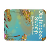 Okefenokee Swamp Cartoon Reiseplakat Magnet (Horizontal)