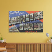 Okefenokee Swamp, Georgien - Große Briefszenen Leinwanddruck (Insitu (Wohnzimmer))