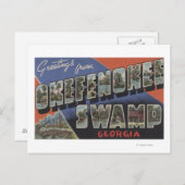 Okefenokee Swamp, Georgien - Große Briefszenen Postkarte (Vorne/Hinten)