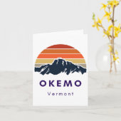 Okemo Vermont Skifahren Snowboarden Wanderer Gesch Karte (Gelbe Blume)