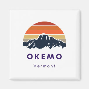 Okemo Vermont Skifahren Snowboardfahren Wanderer G Magnet