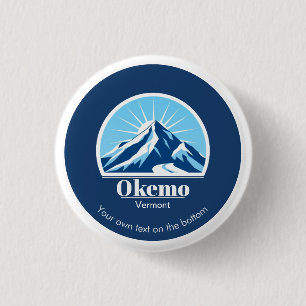 Okemo Vermont Skigebiet Souvenirgeschenk Button