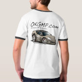 OKGMP silbernes Auto T-Shirt (Schwarz voll)