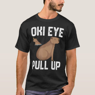 Oki Auge ziehen für Männer Mädchen Capybara Mem T-Shirt