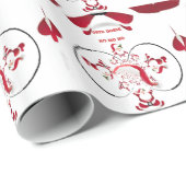 Oki Doki Weihnachtsmann! Geschenkpapier (Rolleneckpunkt)