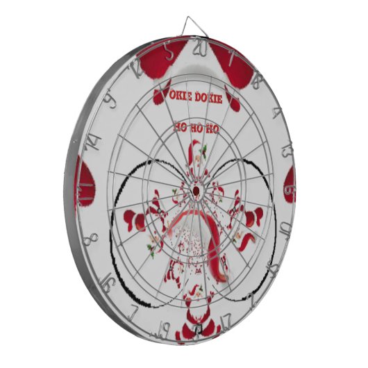 Oki Dokie Santa! Dartscheibe (Vorderseite Links)